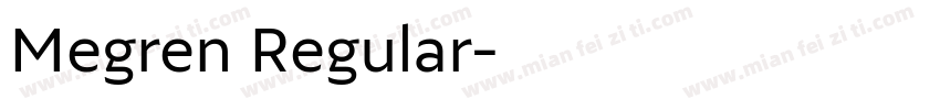 Megren Regular字体转换